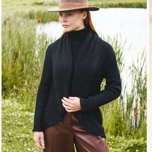 Peruvian Link Alpaca Shawl Cardigan Sweater